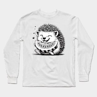 Blissful Hedgehog Delight Long Sleeve T-Shirt